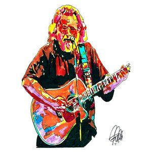 Jerry Garcia Grateful Dead Rock Music Print Poster Wall Art 18x24